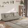 Voir la diapositive 1 : VIDAXL Canape-lit a 2 places avec deux oreillers Gris clair Velours