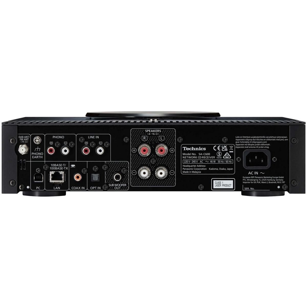 TECHNICS Amplificateur HiFi SA-C600EG-K noir