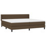 Voir la diapositive 3 : VIDAXL Sommier a lattes de lit avec matelas Marron fonce 200x200 cm
