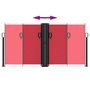Voir la diapositive 5 : VIDAXL Auvent lateral retractable rouge 120x1000 cm