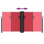 Voir la diapositive 5 : VIDAXL Auvent lateral retractable rouge 120x1000 cm