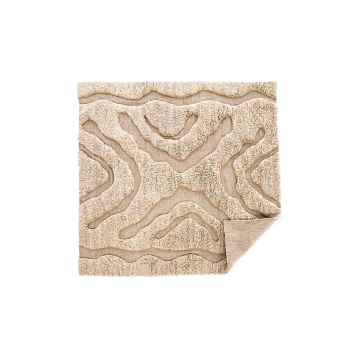 Paris Prix Tapis Déco en Laine  Trondheim x Josefin  400x402cm Beige