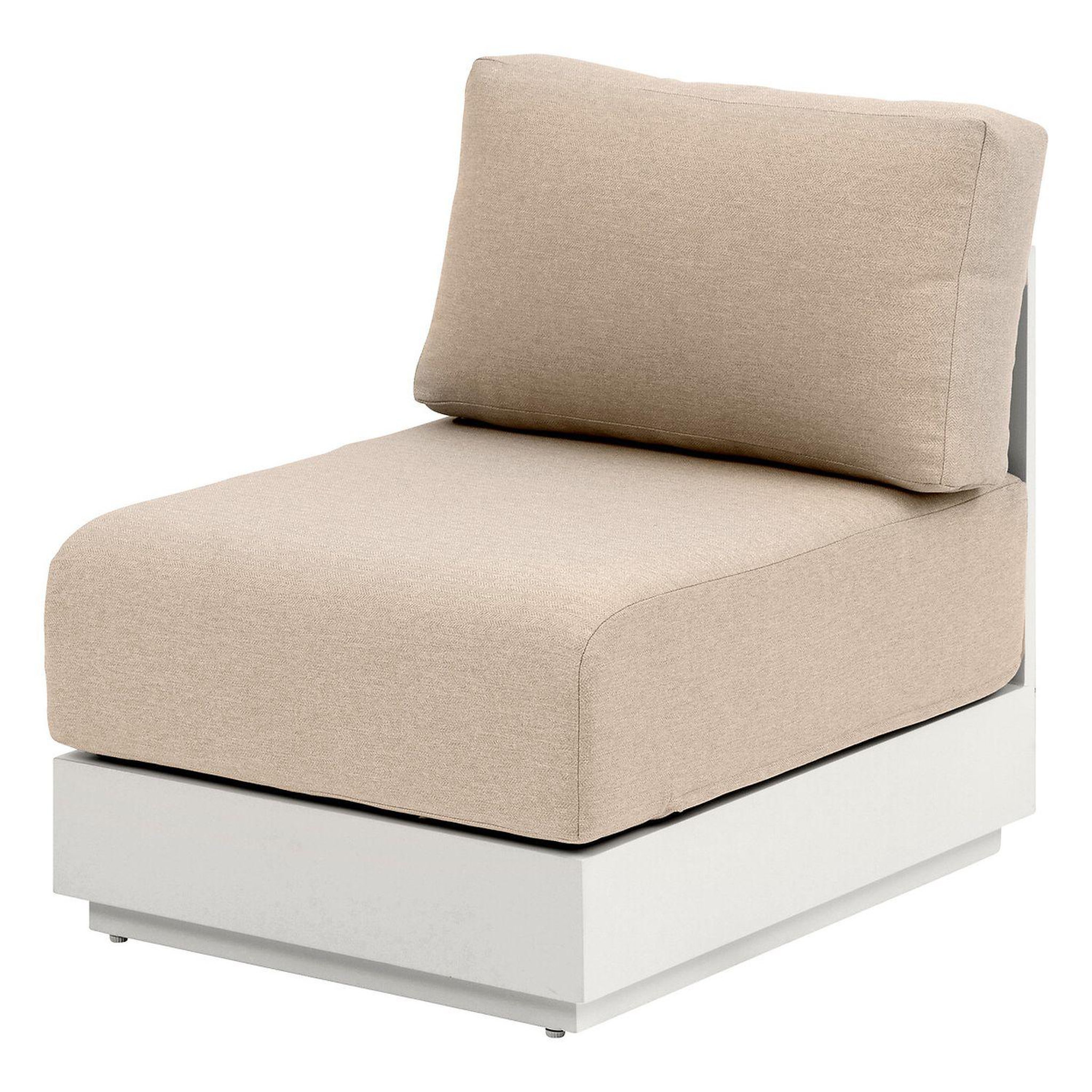 HESPERIDE Chauffeuse de jardin en aluminium allure - avoine