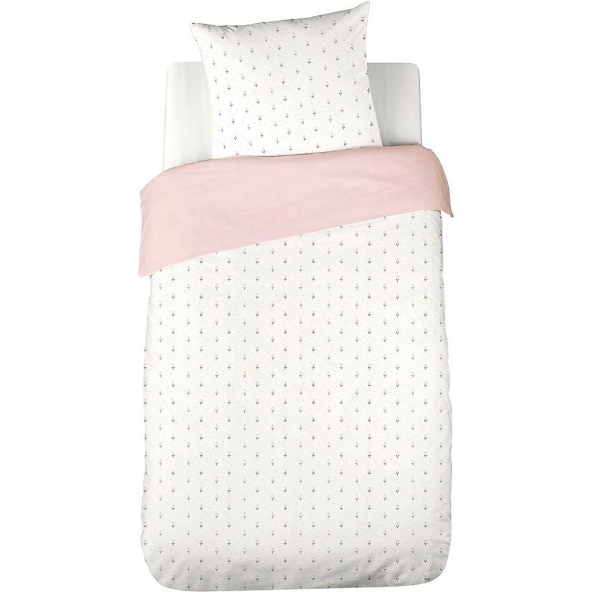 Home collection Parure housse de couette 2pcs 140x200cm 100%gaze de coton 57fils liberty