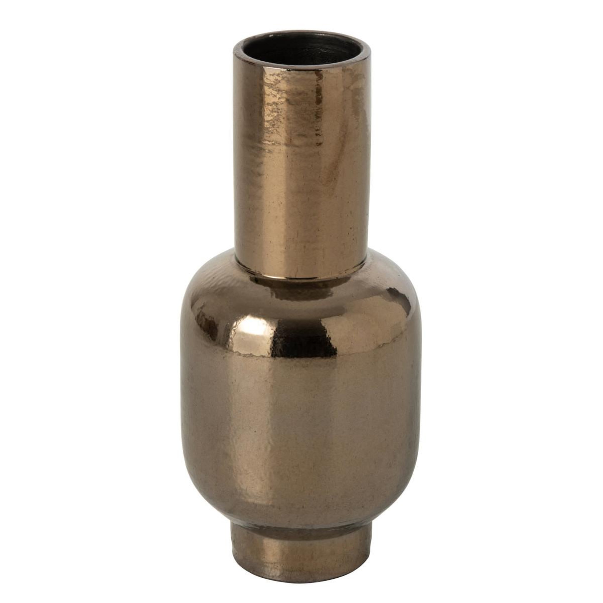 J-LINE Vase design en céramique  astra  50cm bronze