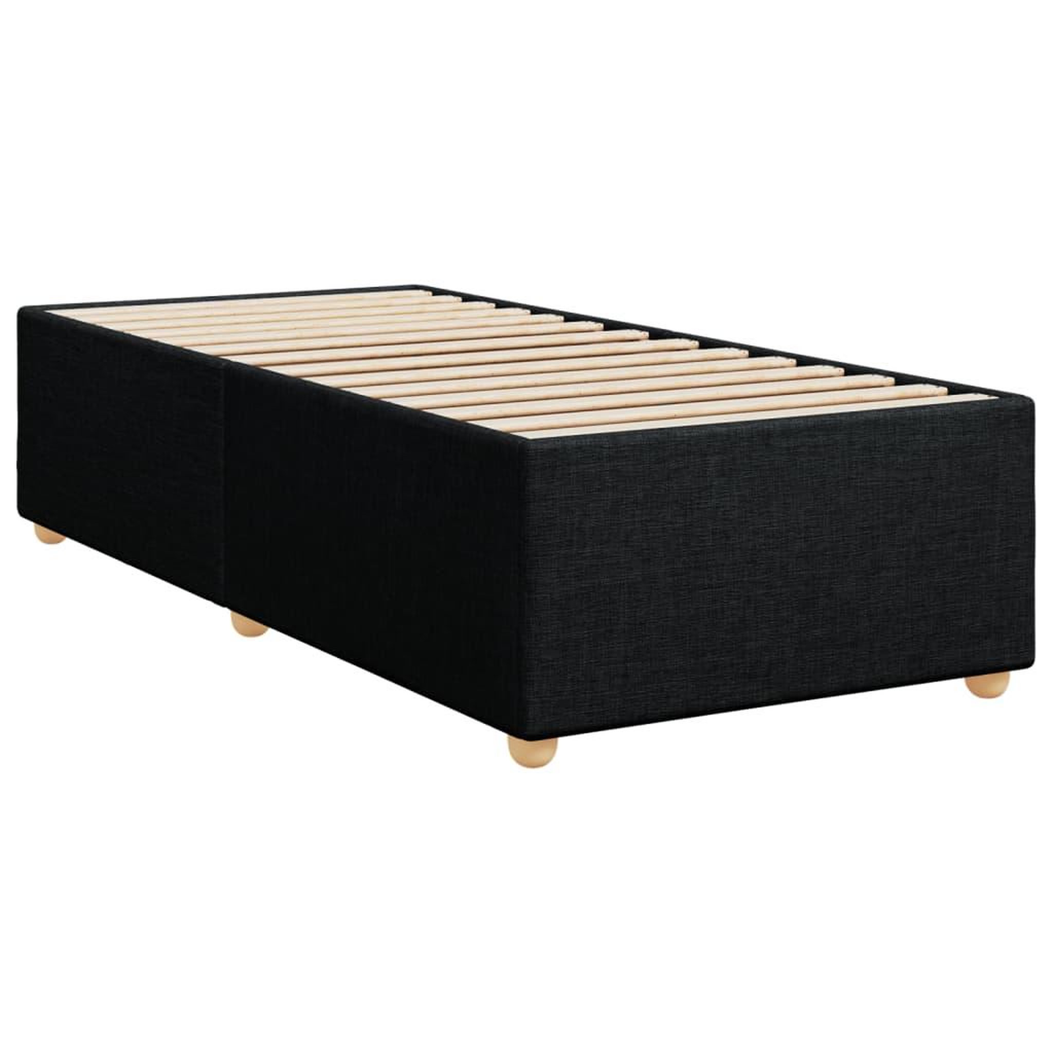 Voir la diapositive 3 : VIDAXL Cadre de lit sans matelas noir 90x200 cm tissu
