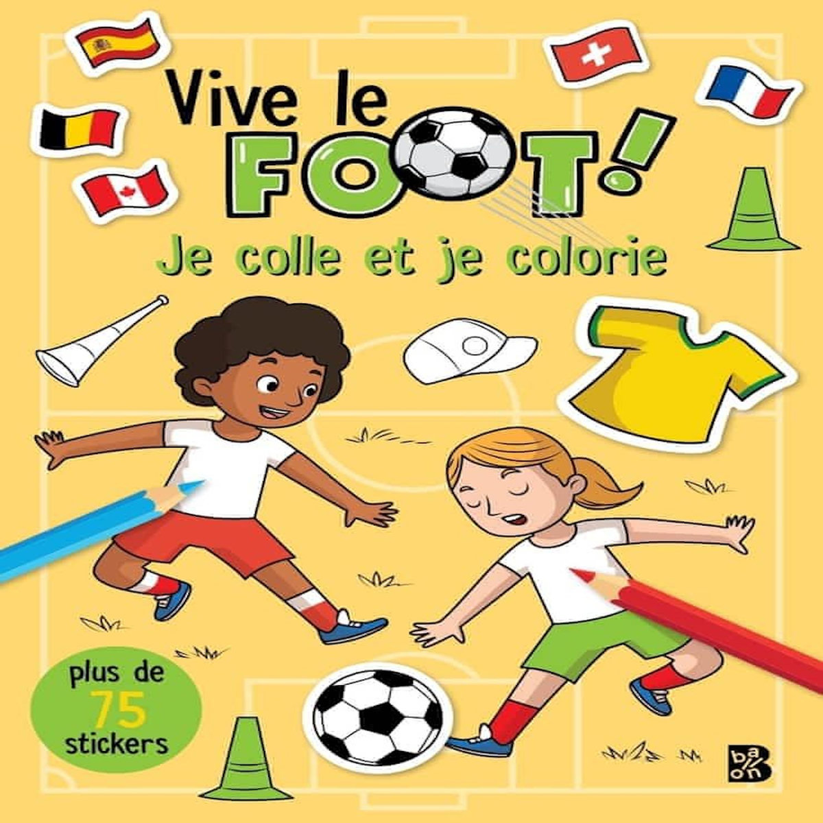 VIVE LE FOOT ! PLUS DE 75 STICKERS, Ballon