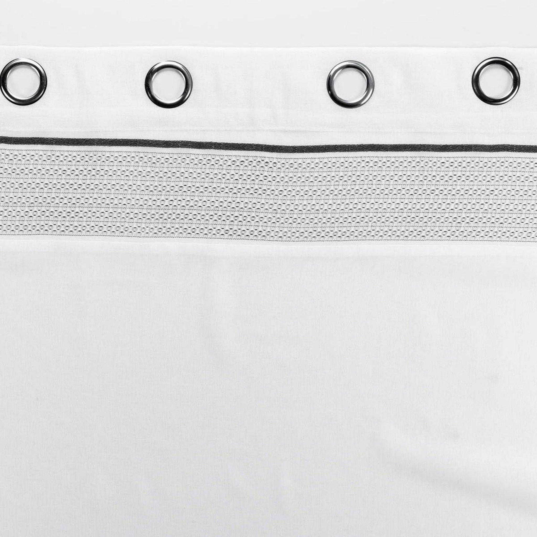 Voir la diapositive 3 : Douceur d'Intérieur Rideau voilage à œillets  nikita  140x280cm blanc