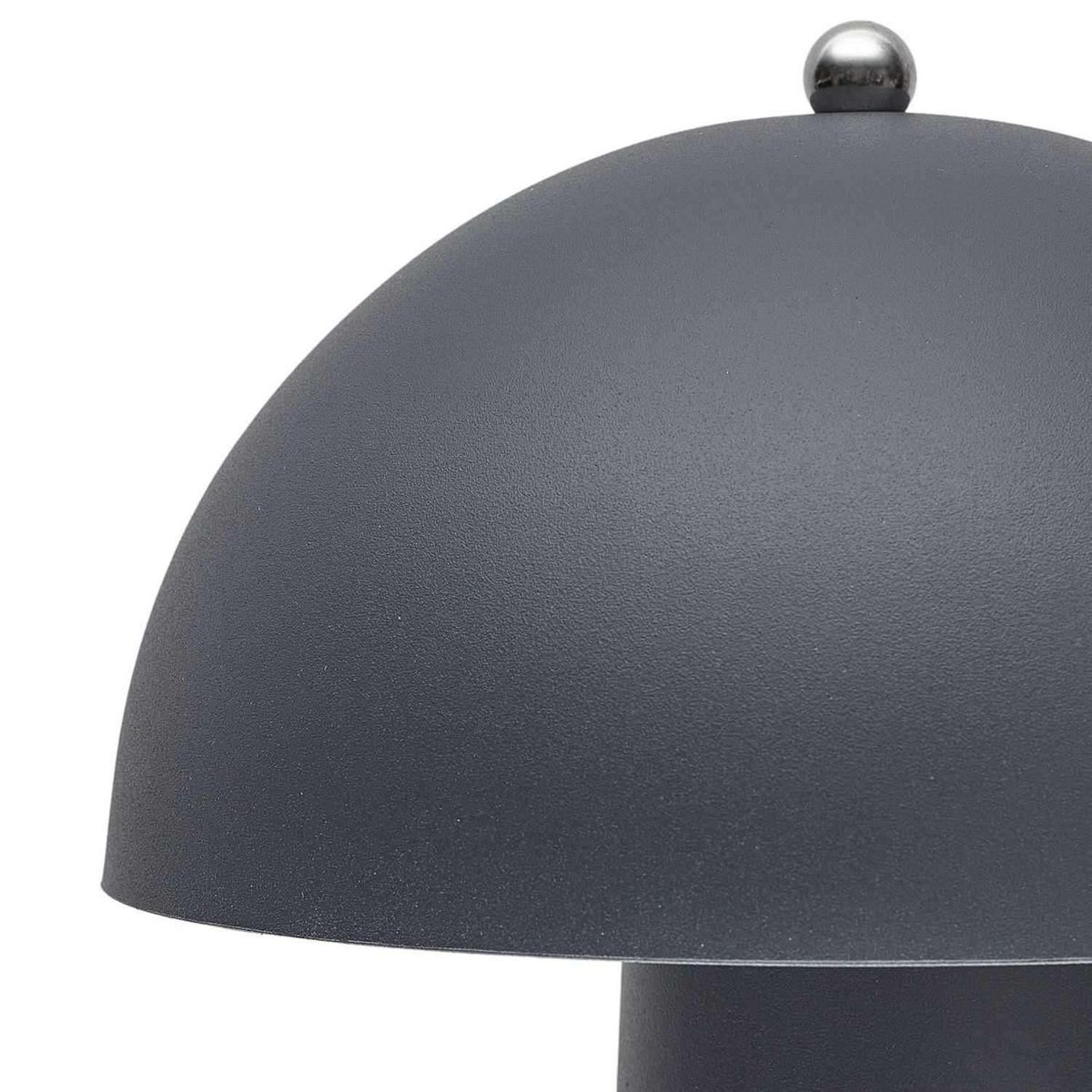 The Home Deco Factory Lampe à poser champignon - Hauteur 32 cm - Gris foncé
