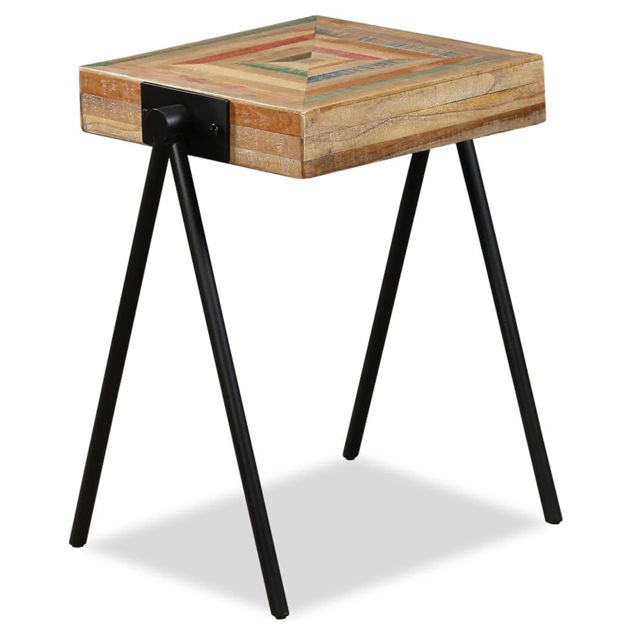 VIDAXL Table d'appoint Teck massif de recuperation