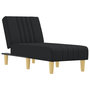 Voir la diapositive 2 : VIDAXL Chaise longue noir tissu