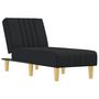 Voir la diapositive 2 : VIDAXL Chaise longue noir tissu