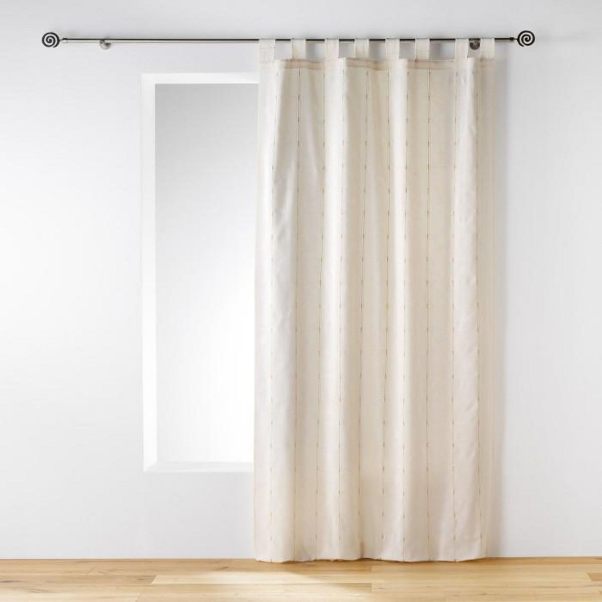 Paris Prix Rideau à Passants  Loratitude  140x260cm Naturel & Or