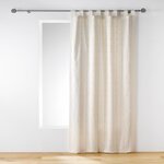 Paris Prix Rideau à Passants  Loratitude  140x260cm Naturel & Or