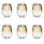 Voir la diapositive 1 : SECRET DE GOURMET Lot de 6 Verres à Eau  Arya  54cl Or
