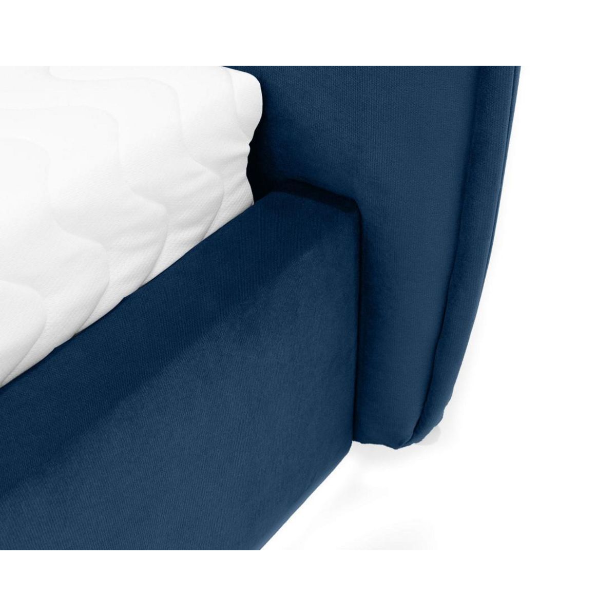 BEST MOBILIER Emy - lit coffre - 180x200 cm - en velours - sommier inclus