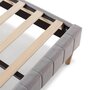 Voir la diapositive 5 : VS VENTA-STOCK Sommier + tête de lit Eris 160x200 cm Gris clair