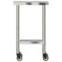 Voir la diapositive 5 : VIDAXL Table de travail de cuisine avec roues 55x30x85 cm inox