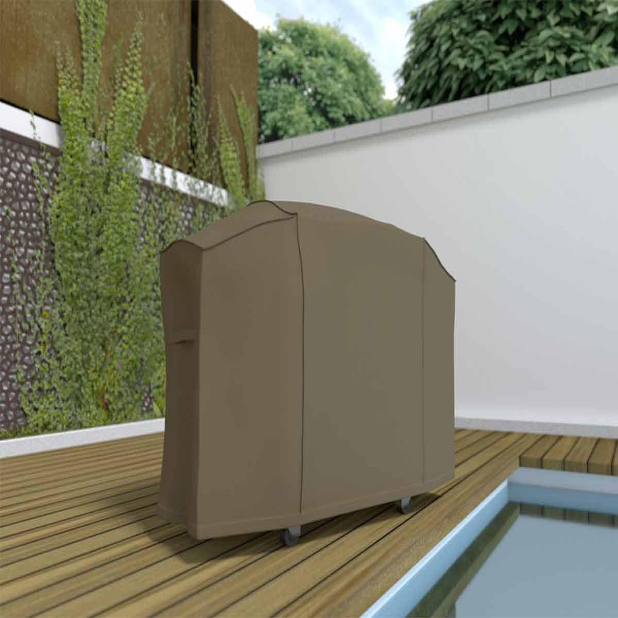 Voir la diapositive 2 : Nortene Housse de protection barbecue grand modèle covertop - taupe - 170 x 70 x 115 cm