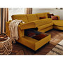 Voir la diapositive 4 : LISA DESIGN Brooke - canapé panoramique en u - 7 places - convertible avec coffre - en velours
