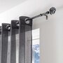 Voir la diapositive 3 : Paris Prix Kit Tringle Déco Extensible  Tropi  120-210cm Noir
