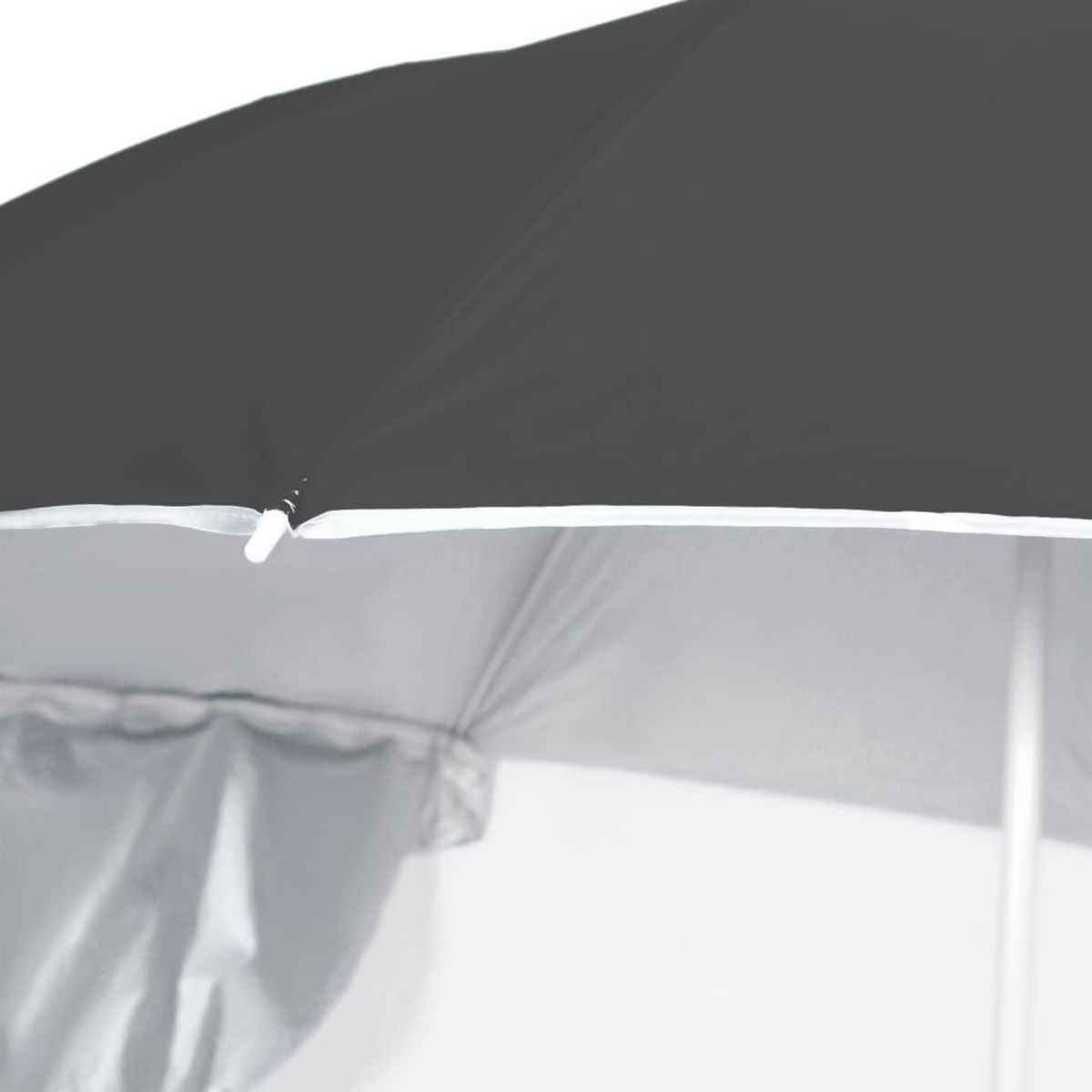 VIDAXL Parasol de plage avec parois laterales anthracite 215 cm