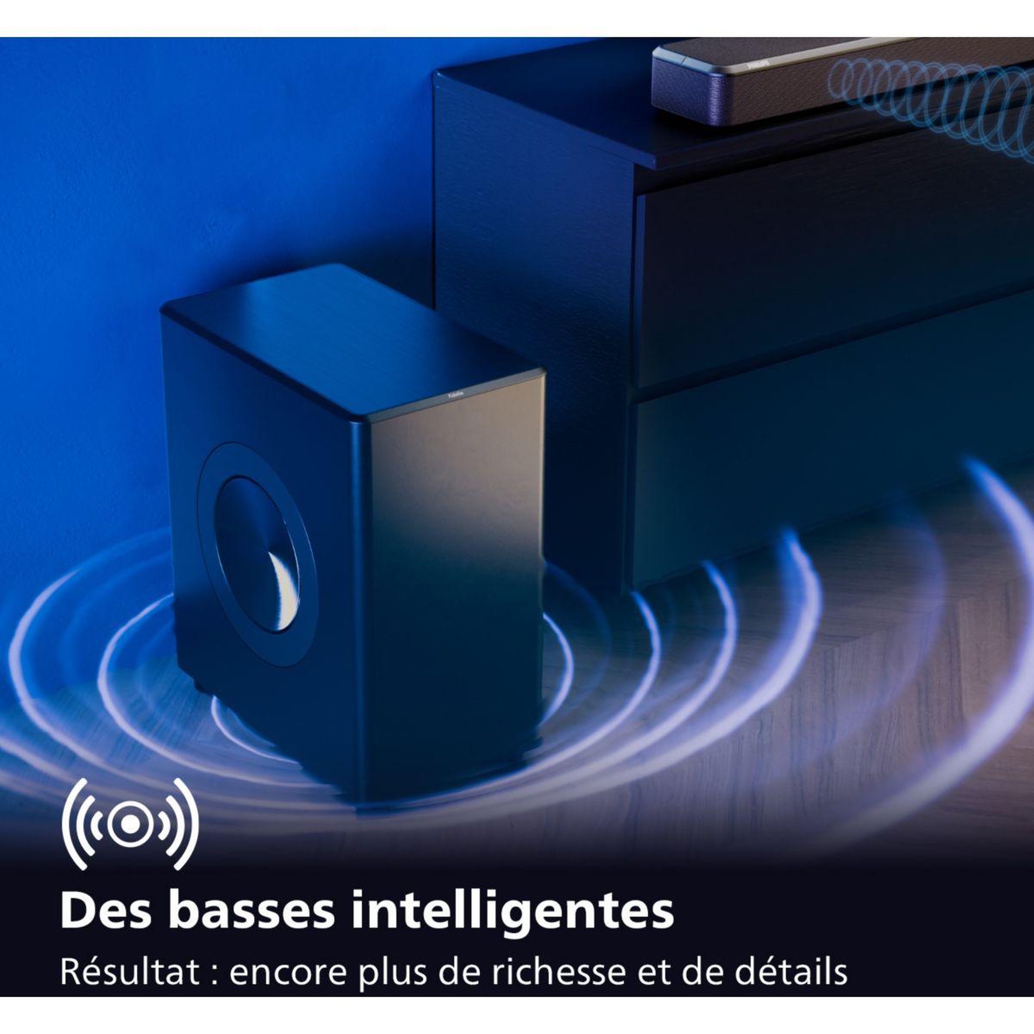 Voir la diapositive 5 : Philips Caisson de basse TAFW1