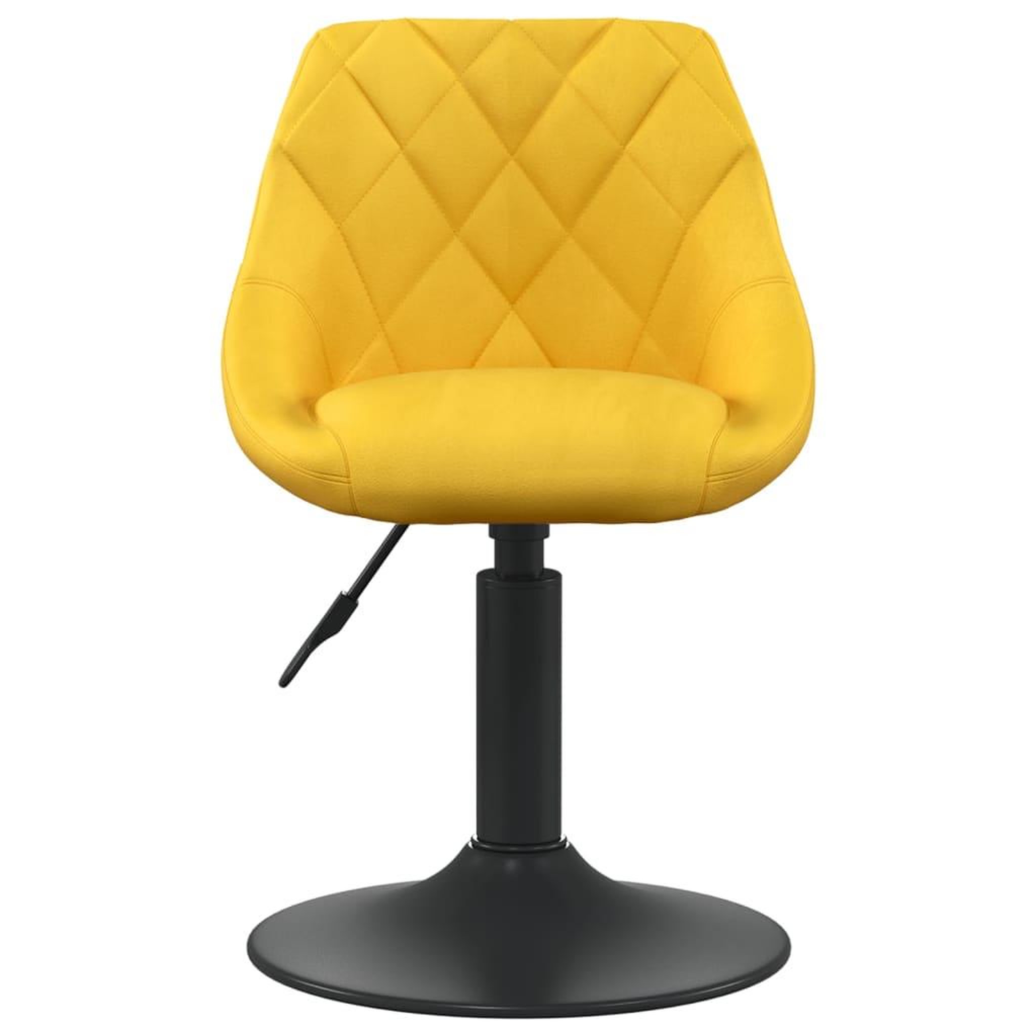 Voir la diapositive 3 : VIDAXL Chaises a manger pivotantes lot de 6 jaune moutarde velours