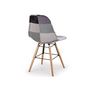 Voir la diapositive 3 : Paris Prix Lot de 2 Chaises Design  Floraz  82cm Gris