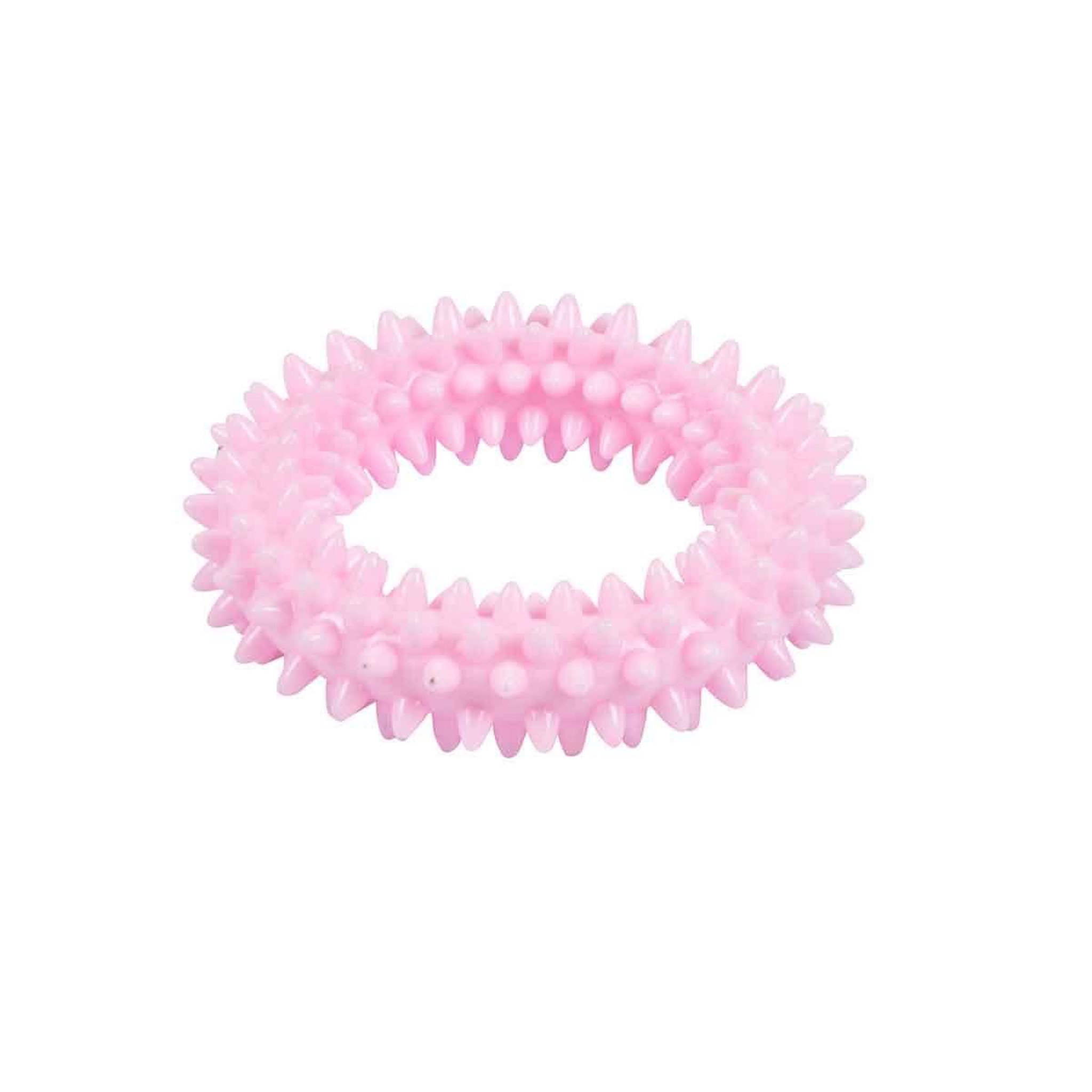 Voir la diapositive 2 : HOMEA Jouet anneau pour chien & chat  puppy  8cm rose