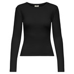 JACQUELINE DE YONG T-Shirt Manches Longues Noir Femme JDY Vaya. Coloris disponibles : Noir