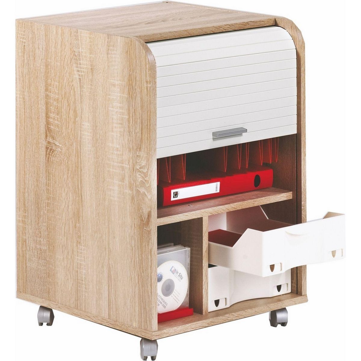 Caisson de bureau à rideau H69.2cm COLO