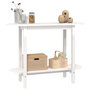 Voir la diapositive 4 : VIDAXL Table console Blanc 110x40x80 cm Bois massif de pin