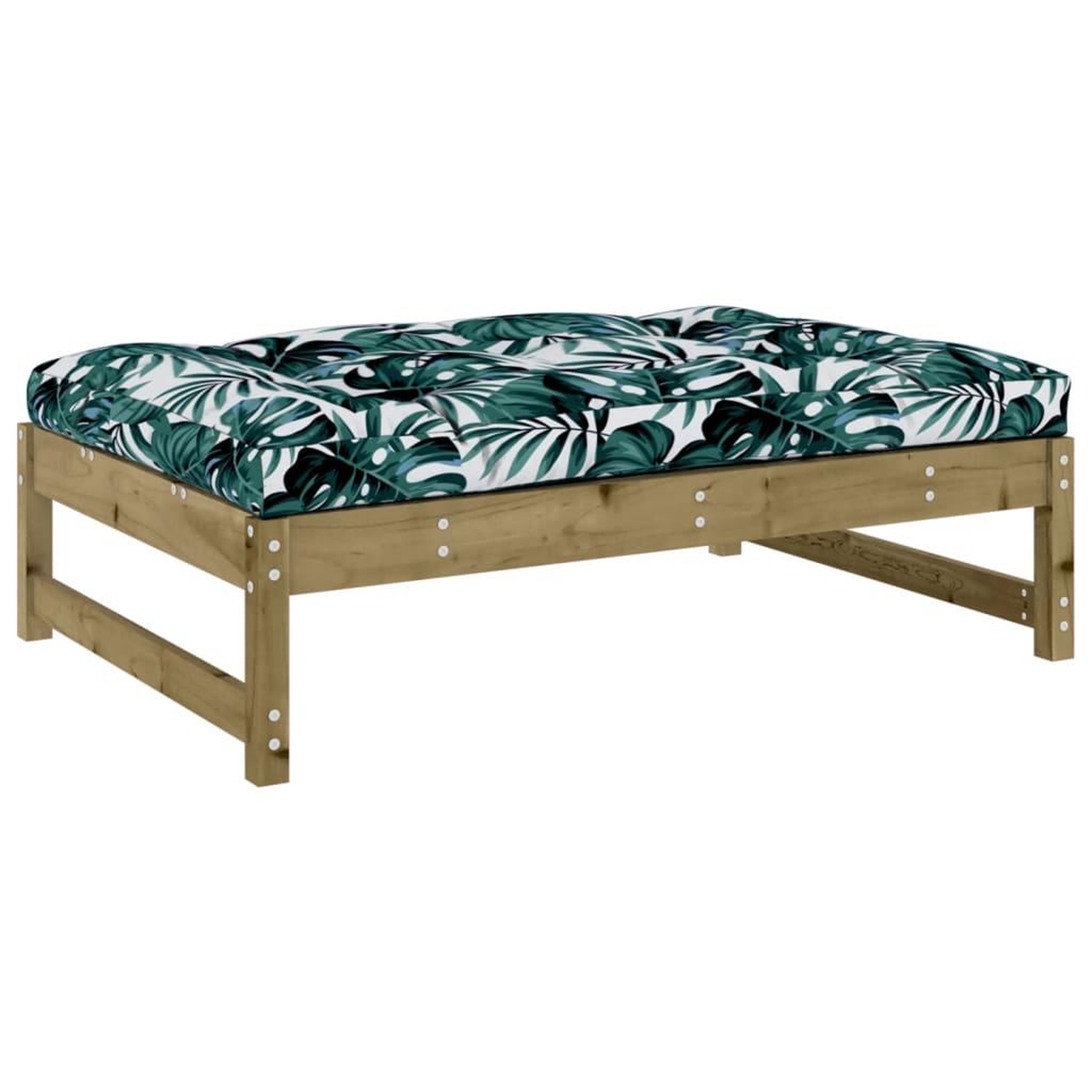 Voir la diapositive 5 : VIDAXL Salon de jardin 6 pcs avec coussins bois de pin impregne