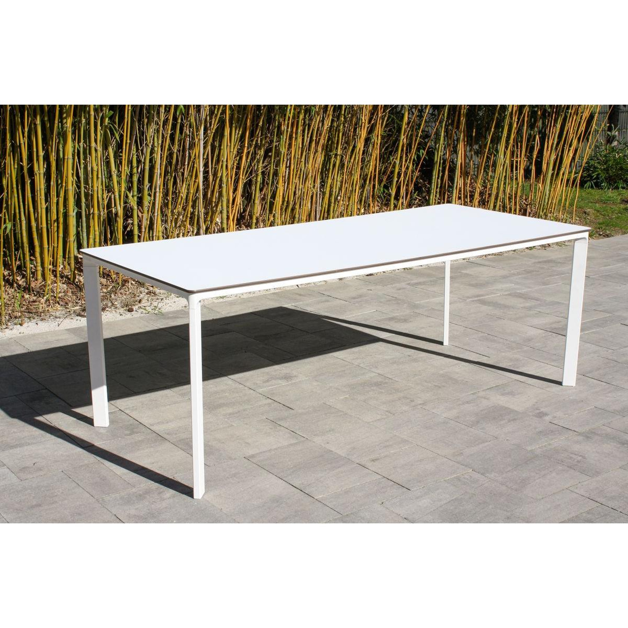 Voir la diapositive 5 : DCB GARDEN Table de Jardin 8 Places  Meet  200cm Blanc