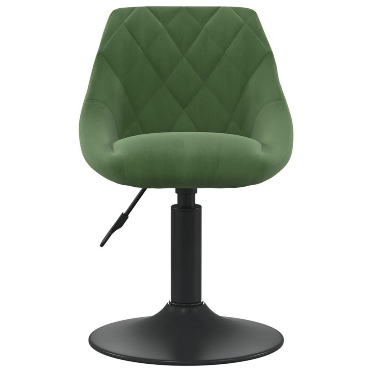 VIDAXL Chaise de salle a manger Vert fonce Velours