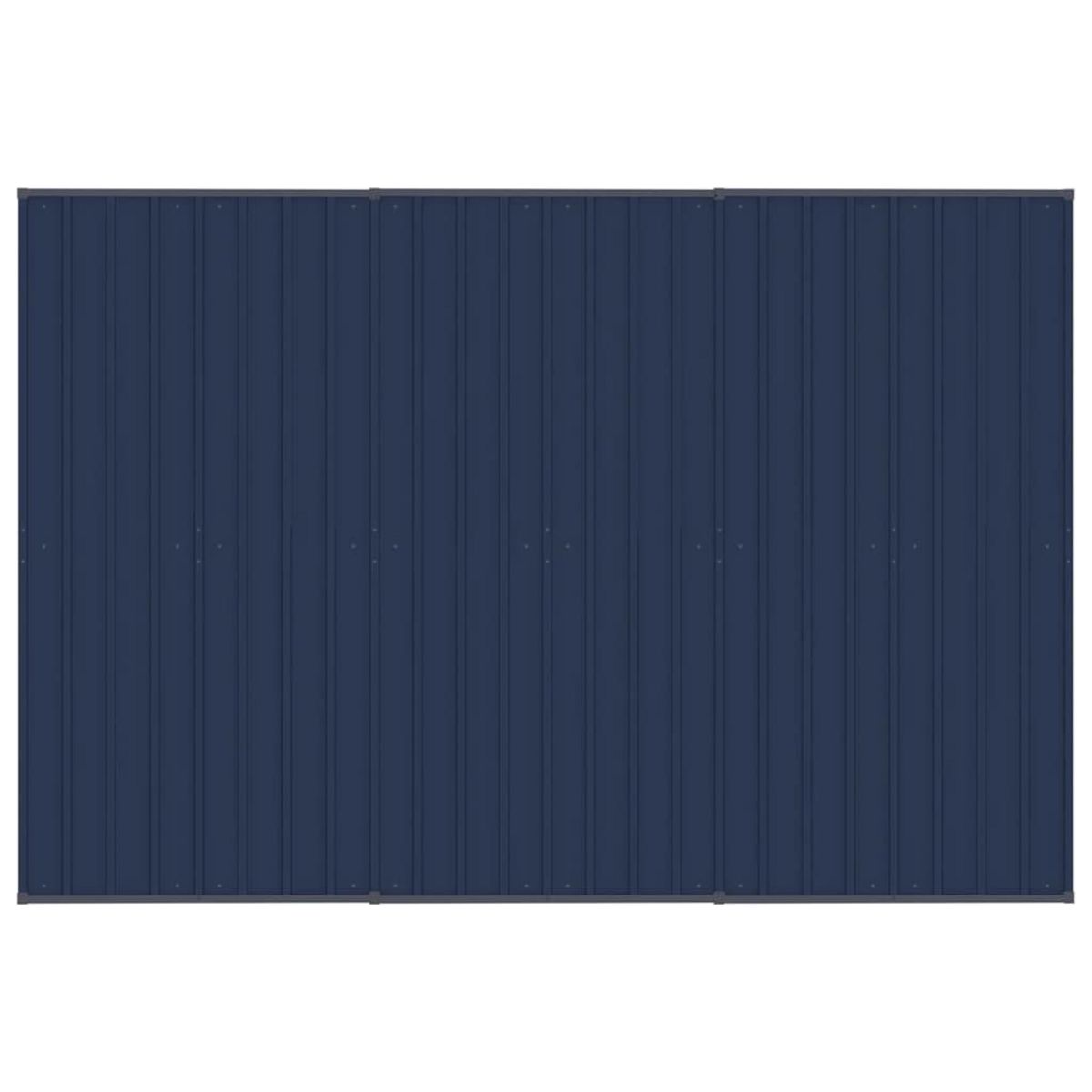 VIDAXL Chenil d'exterieur avec toit pour chiens Acier 5,53 m²