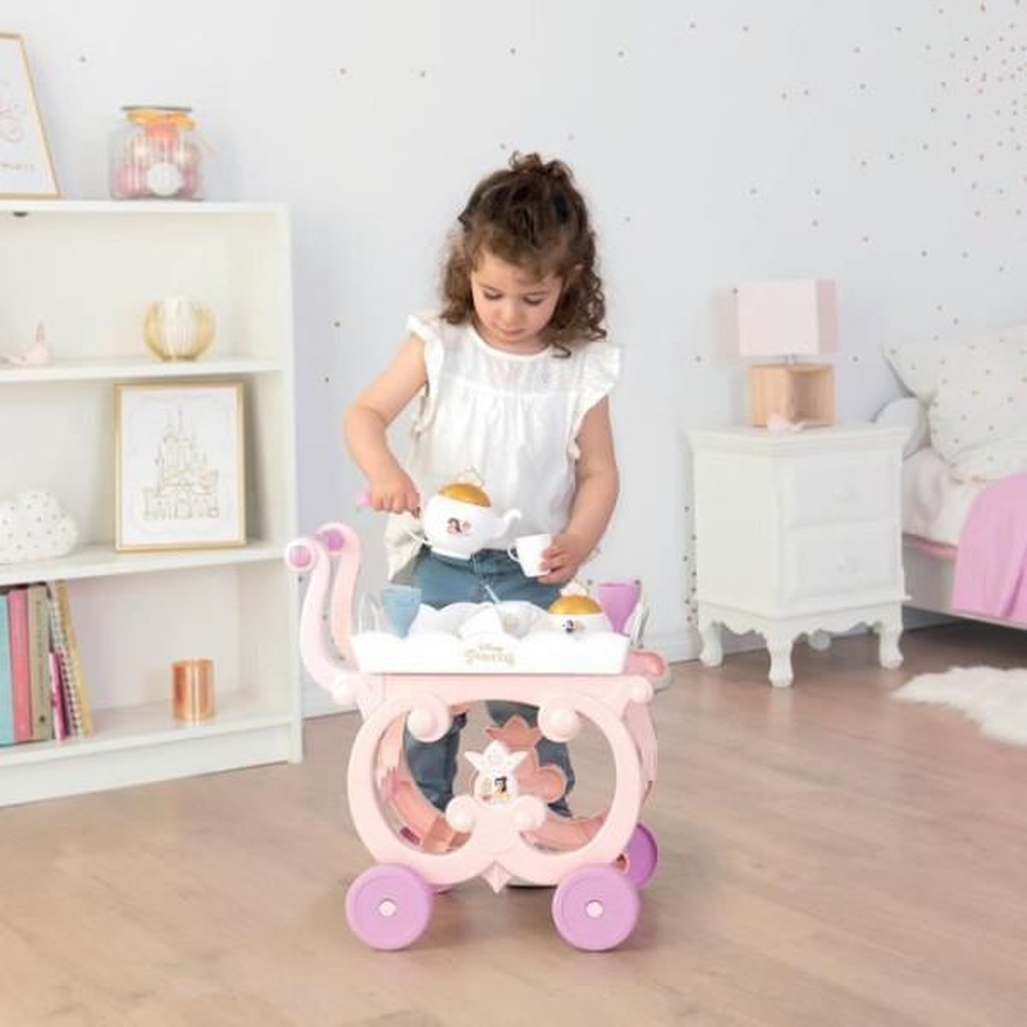 Voir la diapositive 4 : SMOBY Desserte XL Disney Princess - Smoby - Mixte - Rose - 17 accessoires inclus - Enfant - Des 3 Ans