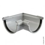 GIRPI Angle mixte à joint pvc gris GIRPI, Dév.25 cm