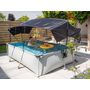 Voir la diapositive 3 : EXIT TOYS Voile d'ombrage pour piscine tubulaire rectangulaire 3,00 x 2,00 m - Exit Toys