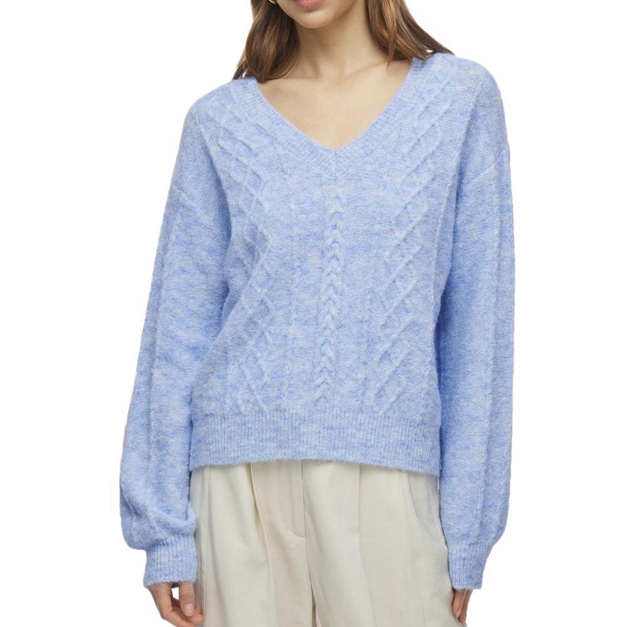 Vila Pull Bleu Femme Vila Sally. Coloris disponibles : Bleu