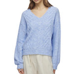 Vila Pull Bleu Femme Vila Sally. Coloris disponibles : Bleu