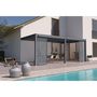 Voir la diapositive 9 : Pergola Bioclimatique adossée 3x6 m- Aluminium - Anthracite - VS OmBREA®