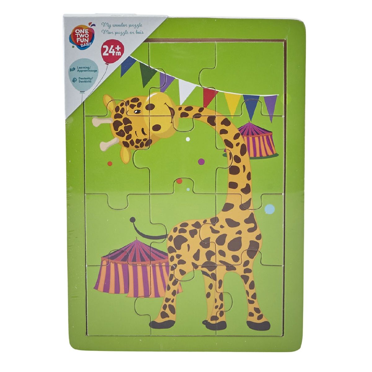 One Two Fun Puzzle Bois 12 Pièces