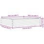 Voir la diapositive 6 : VIDAXL Jardiniere 110x110x26,5 cm bois de pin impregne
