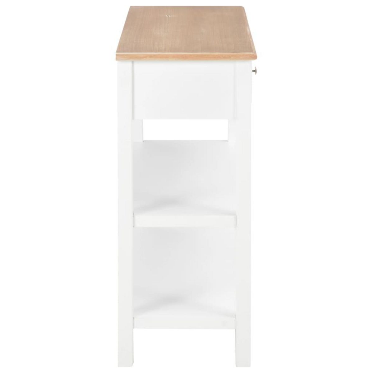 VIDAXL Buffet Blanc 110x35x80 cm MDF