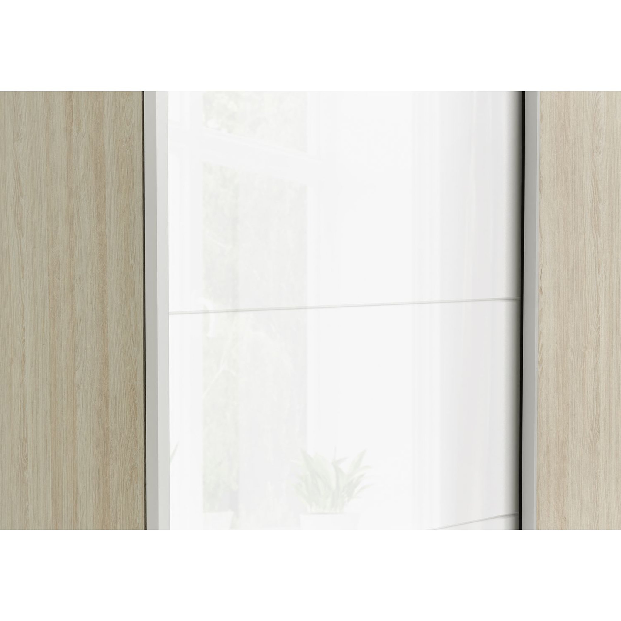 Voir la diapositive 6 : Armoire 2 portes coulissantes avec 1 miroir L203 ELIA