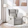 Voir la diapositive 1 : VIDAXL Fauteuil de massage inclinable gris nuage tissu