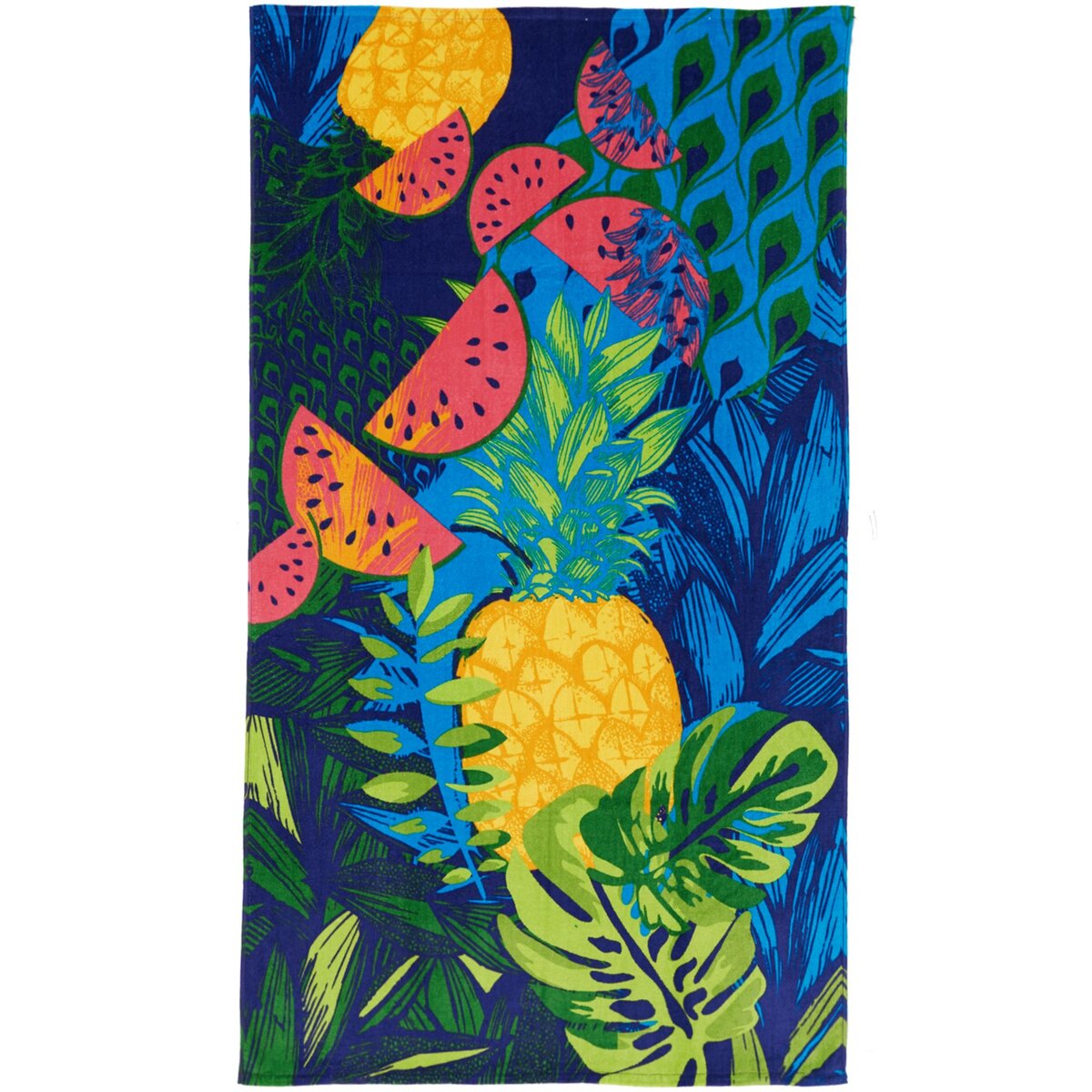 ACTUEL Drap de plage en coton 350 gr/m2 imprimés fruits TROPICOOL