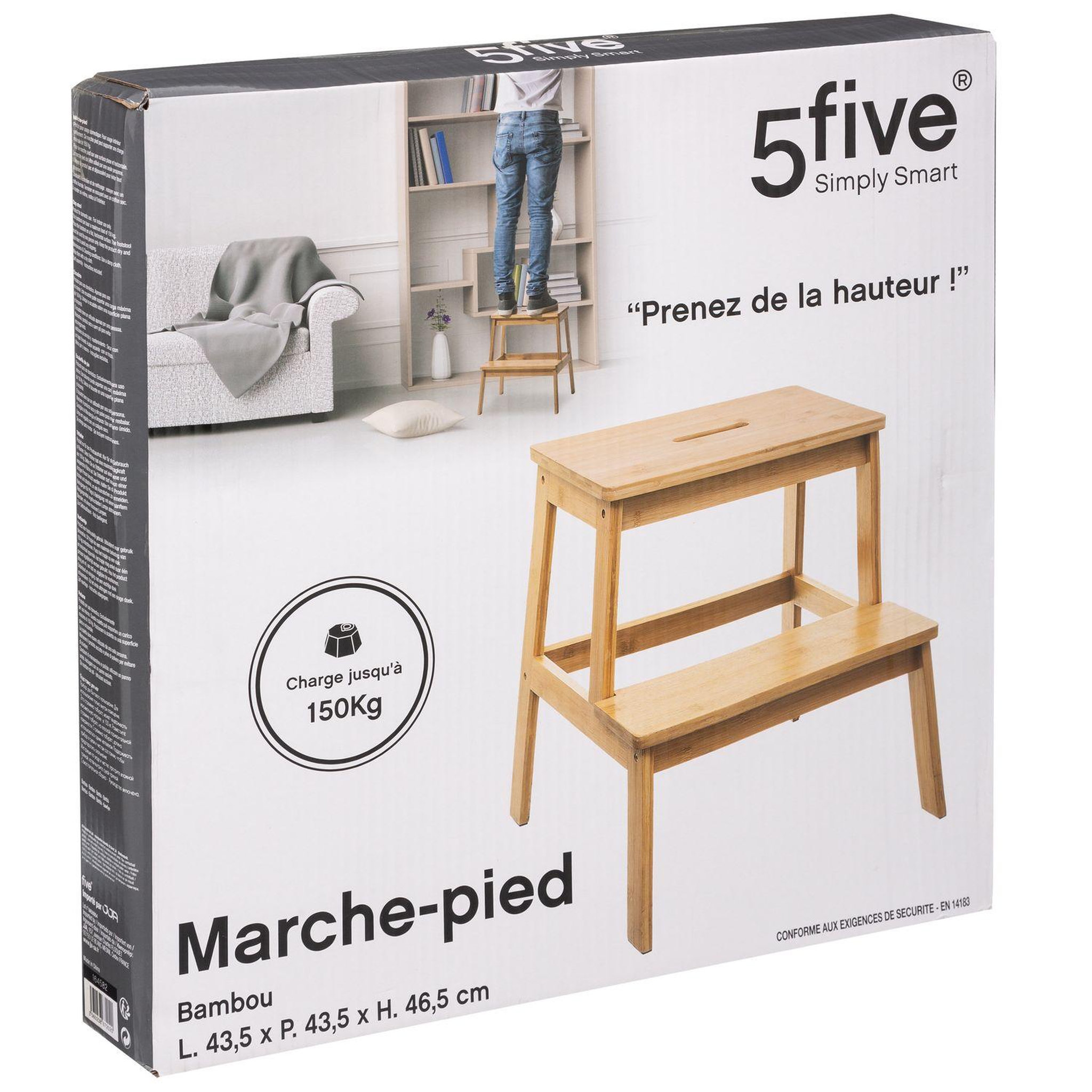 Voir la diapositive 2 : FIVE Marchepied 2 marches en bambou